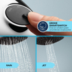 Grohe Vitalio Comfort 250 QuickFix Douche pluie - pomme de douche 25cm - douchette carrée - 2 jets - sans inverseur - chrome SW1028266