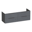 BRAUER Elevate wastafelonderkast 140 excl. opleggrepen 4 softclose lades en 2 sifon uitsparingen - Timber Grey SW1200101