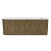 Mondiaz JOYA 111.6cm toiletmeubel - ronding links kleur Dusk - Wastafel FAYE positie Rechts 1 kraangat kleur Talc. SW1421627
