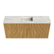 Mondiaz JOYA-DLUX 90cm toiletmeubel - kleur Oak - Wastafel FAYE positie Midden 1 kraangat kleur Ostra. SW1422235