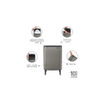 Brabantia Bo Hi Poubelle - 12 litres - seau intérieur en plastique - platinum SW1117401