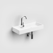 Clou Mini Wash Me lave-mains 56x24cm gauche sans bonde Aluite Blanc mat SW9381