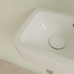 Villeroy & Boch O.novo Lave-main WC 36x14.5x13.5cm 1 trou de robinet droite avec trop-plein Ceramic+ Blanc Alpin SW448504