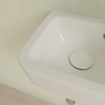 Villeroy & Boch O.novo lave-mains 36X25cm - 1 trou de robinet à droite avec trop-plein ceramic+ blanc SW448504