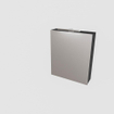 Mondiaz CUBB Armoire de toilette avec miroir - 60x70cm - 1 porte - Urban (Noir) SW410044