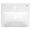 Grohe Euro Ceramic Wastafel - vrijhangend - 45x39cm - met kraangat - met overloop - exclusief wandbevestiging - alpine wit SW1234860
