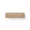 Looox Wood collection Meuble sous lavabo en bois avec 2 tiroirs 120x30x46cm chêne - vieux gris SW546695