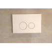 QeramiQ Push Plaque de commande DualFlush pour bâti-support Geberit UP320 Métal Rond blanc mat SW706190