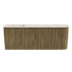 Mondiaz JOYA-DLUX 111.6cm toiletmeubel - ronding rechts kleur Dusk - Wastafel FAYE positie Links 1 kraangat kleur Nata. SW1425939
