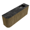 Mondiaz JOYA-DLUX Meuble de toilette 101,6cm - arrondi gauche couleur Dusk - Vasque FAYE position droite Sans trou de robinet couleur Lava SW1423322