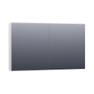 Saniclass Dual Spiegelkast - 120x70x15cm - 2 links- rechtsdraaiende spiegeldeur - MDF - hoogglans wit SW242135