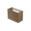 INK Fineer Fonteinonderkast - 36x18x27cm - greeploos - 1 deur - links en rechtsdraaiend - MDF Fineer Ash grey SW493387