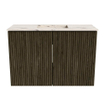 Mondiaz JOYA-DLUX 60cm toiletmeubel - kleur Shadow - Wastafel FAYE positie Midden 1 kraangat kleur Nata. SW1424949