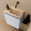 MONDIAZ TURE-DLUX Meuble toilette - 40cm - Clay - EDEN - vasque Frappe - position droite - sans trou de robinet SW1102715