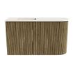 Mondiaz JOYA-DLUX 71.6cm toiletmeubel - ronding rechts kleur Dusk - Wastafel FAYE positie Links Zonder kraangat kleur Meli. SW1425847