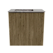 Mondiaz JOYA-DLUX 40cm meuble de toilette - couleur Dusk - Lavabo FAYE position Gauche 1 trou de robinet couleur Sombra. SW1426109