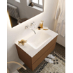 Mondiaz VICA ensemble de meuble de salle de bain - 80cm - meuble sous-vasque repos - 2 tiroirs - lavabo cloud milieu - sans trou de robinet version XL 60cm haut SW1089738