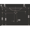 Duravit DuraStyle inbouwwastafel met overloop met kraangat 61.5x49.5cm wit SW54137