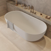 Ideavit Solidera Baignoire autoportante - 170x80x55cm - Solid surface - Ovale - Blanc mat SW857500