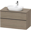 Duravit D-neo Meuble sous vasque 100x55x66.4cm 2 tiroirs Chêne (terra) mat SW641224