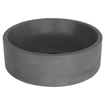 Differnz Marba Waskom Rond 42x13cm Beton Donker grijs SHOWROOMMODEL SHOW26339
