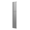 Plieger Cavallino Retto radiateur sèche-serviettes vertical simple raccordement central 1800x298mm 614W argent métallisé 7252963