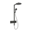 Hansgrohe Raindance alive showerpipe - 300 1 jet thermostaat - Brushed Black Chrome (antraciet) SW1387724