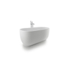 Duravit Luv baignoire autoportante 180x85cm avec évacuation/trop-plein blanc SW228003