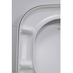 Duravit Happy D.2 WC-zitting 43x35.9x4.3cm met softclose met quickrelease Kunststof wit Glanzend SHOWROOMMODEL SHOW25574