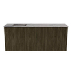 Mondiaz JOYA-DLUX 100cm meuble de salle de bains - couleur Shadow - Vasque FAYE position Gauche Sans trou de robinet couleur Sombra. SW1425203