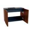 Mondiaz JOYA-DLUX 60cm toiletmeubel - kleur Ruby - Wastafel FAYE positie Links 1 kraangat kleur Lava. SW1423622