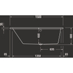 Duravit No.1 baignoire encastrable 150x80/58cm Acrylique Blanc SW723753