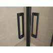 Wiesbaden Salone cabine met 2 draaideuren 900 x 900 x 2000 x 8 mm nano helder glas/mat zwart SW717728