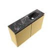 MONDIAZ TURE-DLUX Meuble WC 80 cm Oro. EDEN lavabo Lava position à droite. Avec 1 trou de robinet. SW1103980
