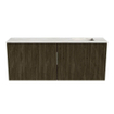 Mondiaz JOYA-DLUX 100cm meuble de salle de bains - couleur Shadow - Vasque FAYE position Droite 1 trou de robinet couleur Ostra. SW1423026