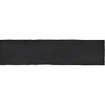 Terravito Pavero carreau mural - 7,5x30cm - 8,6mm - Rectangulaire - Noir mat SW359849