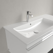 Villeroy & Boch Venticello Lavabo pour meuble avec lavabo gauche 100x50cm avec 1 trou pour robinetterie (et 2 trous perçables) avec trop plein ceramic+ blanc 1025127