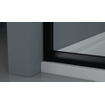 FugaFlow Efficiente Vetro Cabine de Douche - 90x90 cm - carré - noir mat SW1470182