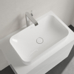 Villeroy & Boch Finion vasque à poser - 60x35cm - ceramic+ sans trop-plein blanc SW106464