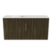 Mondiaz JOYA-DLUX 80cm meuble de salle de bains - couleur Shadow - Vasque FAYE position Gauche 1 trou de robinet couleur Ostra. SW1422992