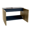 Mondiaz JOYA-DLUX 70cm toiletmeubel - kleur Dusk - Wastafel FAYE positie Links Zonder kraangat kleur Oza. SW1425973