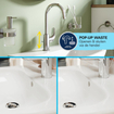 GROHE Swift QuickFix Wastafelkraan - l-size - met trekwaste - chroom SW1109325