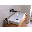 Hansgrohe Metropol afbouwdeel wandkraan met voorsprong uitloop 22.5cm mat zwart SW358665