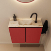 MONDIAZ TURE-DLUX meuble WC 60 cm Fire. EDEN lavabo Frappe position milieu. Avec 1 trou de robinet. SW1102734