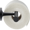 Duravit Starck T Porte-rouleau de papier toilette - double - sans clapet - noir mat SW297075