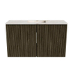 Mondiaz JOYA-DLUX 70cm meuble de salle de bains - couleur Shadow - Vasque FAYE position Milieu Sans trou de robinet couleur Frappe. SW1422687