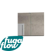 FugaFlow Eccelente Arredo spiegel badkamer spiegelkast - 80x70cm - zwartbruin SW1123665