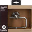Haceka Allure Porte-rouleau de papier toilette - sans clapet - inox brossé SW654077
