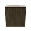 Mondiaz JOYA-DLUX Meuble de toilette 40cm - couleur Shadow - Lavabo FAYE position Gauche Sans trou de robinet couleur Arena SW1424795