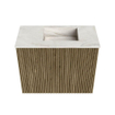 Mondiaz JOYA-DLUX 50cm toiletmeubel - kleur Dusk - Wastafel FAYE positie Rechts 1 kraangat kleur Ostra. SW1423361